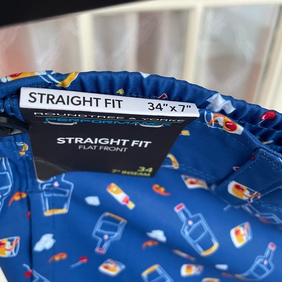 Whiskey Drinks Roundtree & Yorke Blue Graphic Shorts - Picture 4 of 5